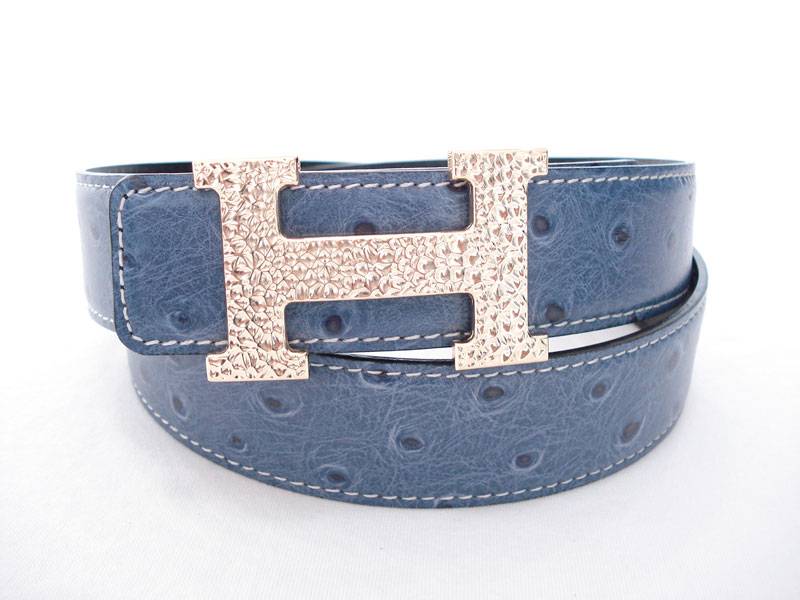 Hermes Belt 2007 blue - Click Image to Close